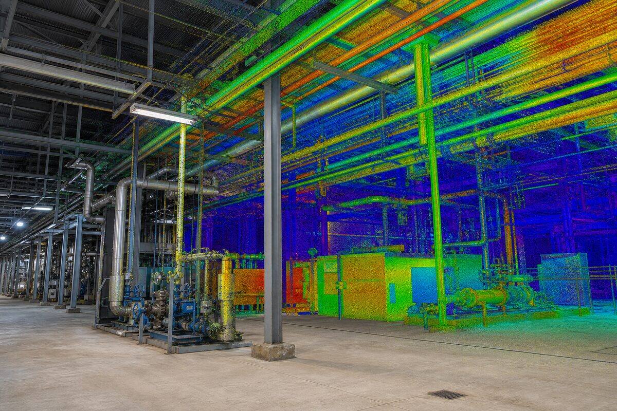 Industrial facility as-built scan and progress documentation - Brisbane Point Cloud